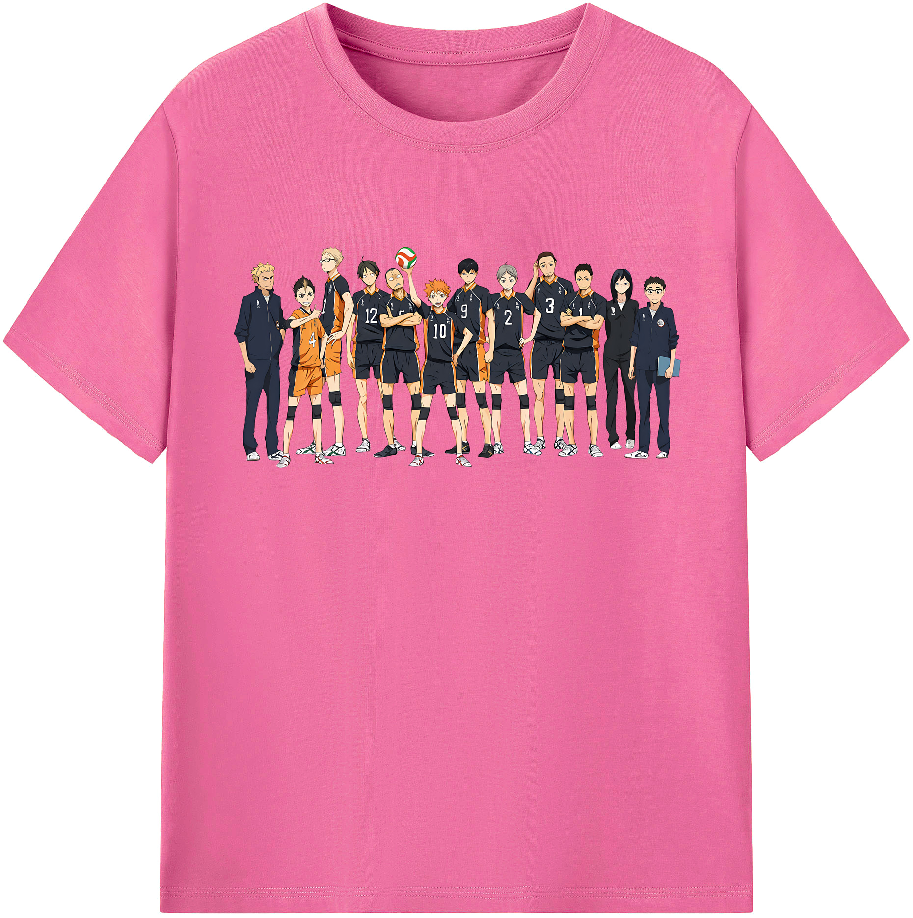（画像用） ハイキュー!! Haikyu!! レディースカジュアルプリントTシャツ（綿100％）